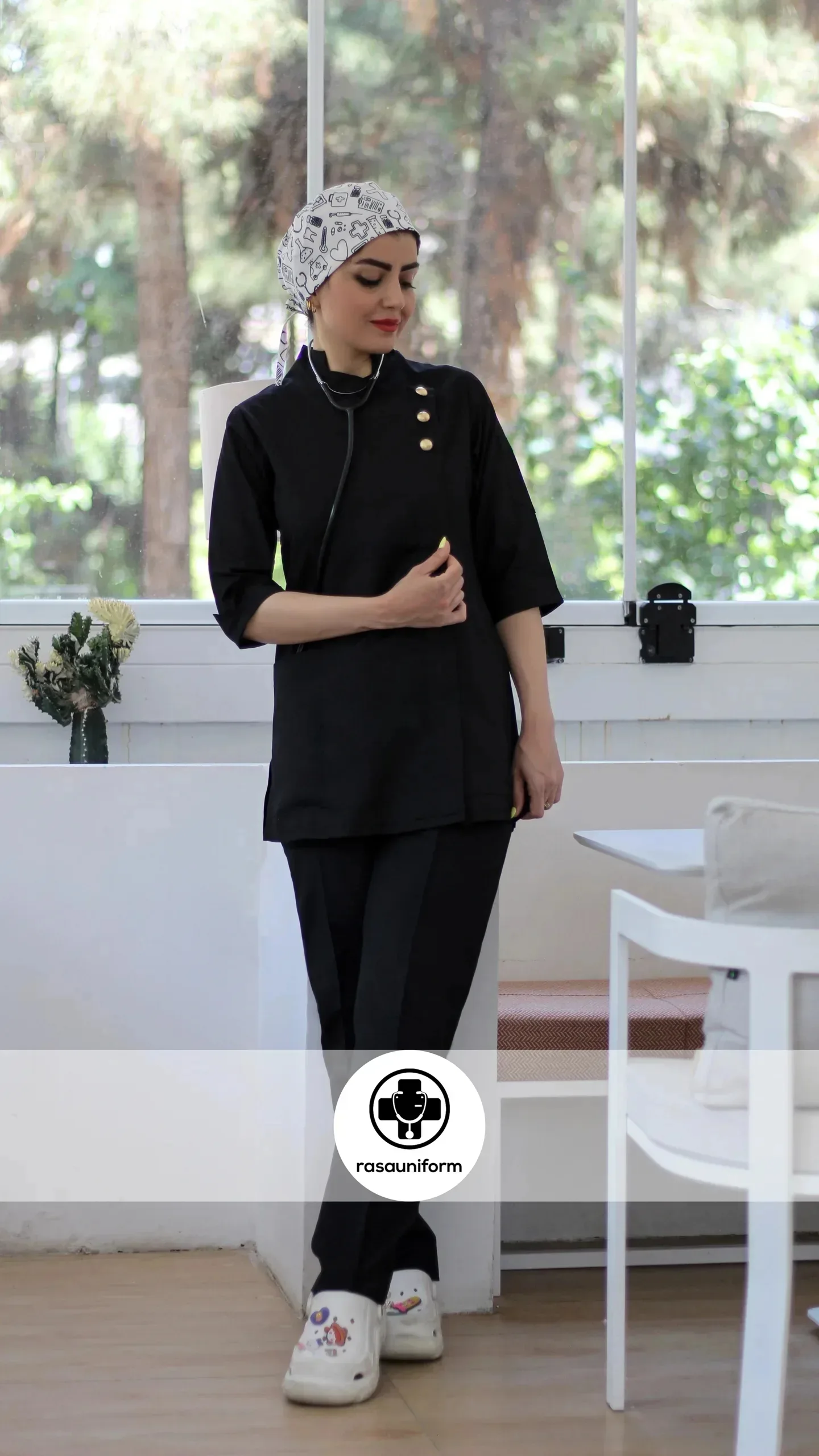 ست اسکراب و شلوار زنانه مدل کایرا